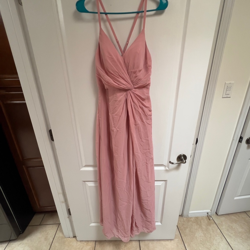 JJ’s House Pink Long Dress Slit